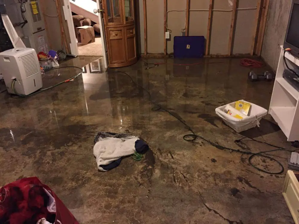 Restoration equipment on a Pittsburgh job